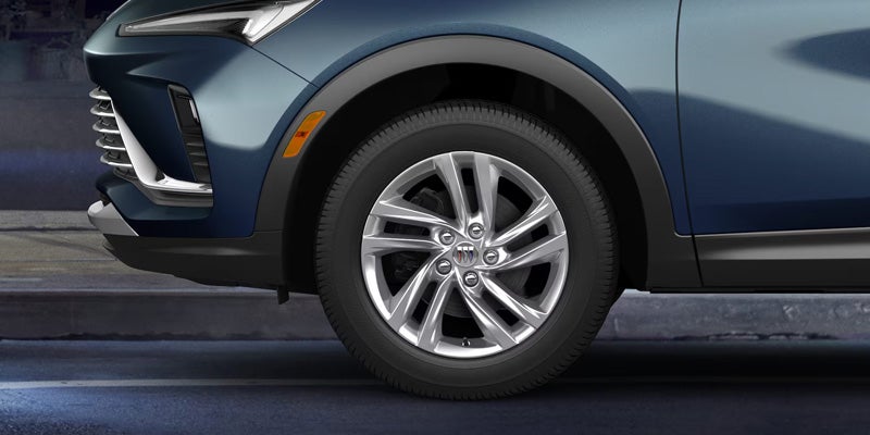2026 Buick Envista alloy wheel and front fender detail
