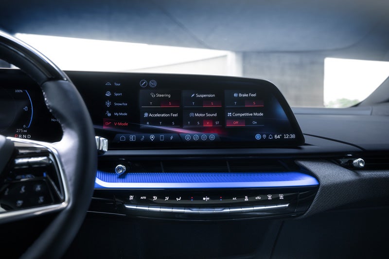 The 2026 OPTIQ-V Display Screen Displaying the V-Mode Settings | Schwan Buick GMC in Mandan ND