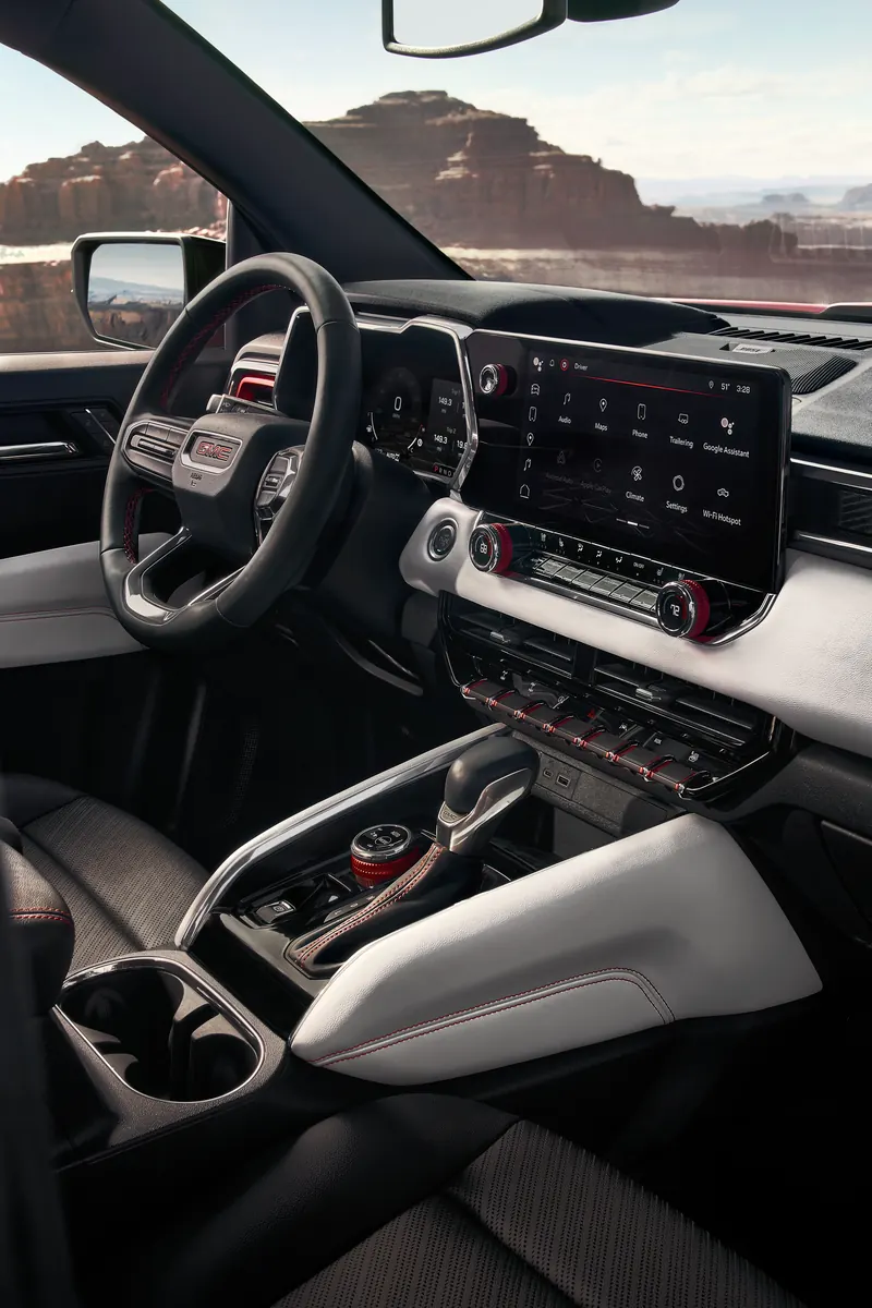 2026 GMC Canyon infotainment system at Schwan Buick GMC in Mandan ND