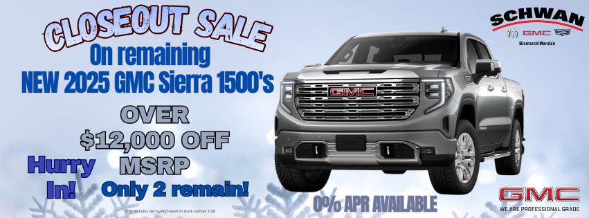 2025 GMC Sierra 1500 Savings 0% APR Offer